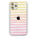 Gold to Pink WaterColor Ombre Stripes  - Protective Skin Wrap & Decal – Compatible with iPhone SE to iPhone 17 Pro Max (All Models)