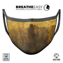 Golden Avalanche over Cliff - Made in USA Mouth Cover Unisex Anti-Dust Cotton Blend Reusable & Washable Face Mask with Adjustable Sizing for Adult or Child