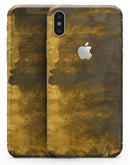 Golden Avalanche over Cliff - iPhone X Skin-Kit