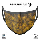 Golden Brush Fire V1 - Made in USA Mouth Cover Unisex Anti-Dust Cotton Blend Reusable & Washable Face Mask with Adjustable Sizing for Adult or Child