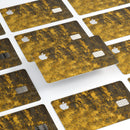 Golden Brush Fire V2 - Premium Protective Decal Skin-Kit for the Apple Credit Card