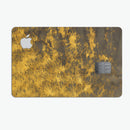 Golden Brush Fire V2 - Premium Protective Decal Skin-Kit for the Apple Credit Card