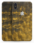 Golden Brush Fire V2 - iPhone X Skin-Kit
