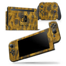 Golden Caterpillar Caverns - Vinyl Skin Wrap for Nintendo Switch 2, OLED, Lite, Pro Controller, Wii & Classic Handhelds