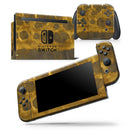 Golden Catipillar Fur - Vinyl Skin Wrap for Nintendo Switch 2, OLED, Lite, Pro Controller, Wii & Classic Handhelds