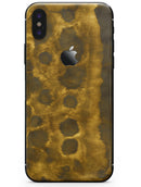 Golden Catipillar Fur - iPhone X Skin-Kit