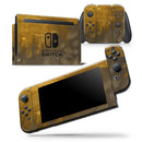 Golden Cliff Explosion - Vinyl Skin Wrap for Nintendo Switch 2, OLED, Lite, Pro Controller, Wii & Classic Handhelds