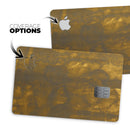Golden Fiber Explosion - Premium Protective Decal Skin-Kit for the Apple Credit Card