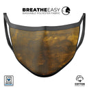 Golden Fiber Explosion - Made in USA Mouth Cover Unisex Anti-Dust Cotton Blend Reusable & Washable Face Mask with Adjustable Sizing for Adult or Child