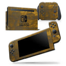 Golden Fiber Explosion - Vinyl Skin Wrap for Nintendo Switch 2, OLED, Lite, Pro Controller, Wii & Classic Handhelds