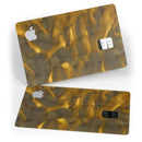 Golden Fire Wisps V1 - Premium Protective Decal Skin-Kit for the Apple Credit Card
