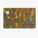 Golden Fire Wisps V1 - Premium Protective Decal Skin-Kit for the Apple Credit Card