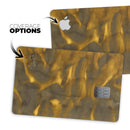 Golden Fire Wisps V1 - Premium Protective Decal Skin-Kit for the Apple Credit Card