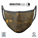Golden Giraffe Pattern V2 - Made in USA Mouth Cover Unisex Anti-Dust Cotton Blend Reusable & Washable Face Mask with Adjustable Sizing for Adult or Child