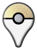 Golden Greek Pattern Pokémon GO Plus Vinyl Protective Decal Skin Kit