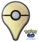 Golden Greek Pattern Pokémon GO Plus Vinyl Protective Decal Skin Kit
