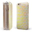 Golden Greek Pattern iPhone 6/6s or 6/6s Plus 2-Piece Hybrid INK-Fuzed Case
