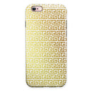 Golden Greek Pattern iPhone 6/6s or 6/6s Plus 2-Piece Hybrid INK-Fuzed Case