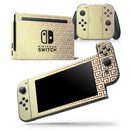 Golden Greek Pattern - Vinyl Skin Wrap for Nintendo Switch 2, OLED, Lite, Pro Controller, Wii & Classic Handhelds