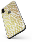 Golden Greek Pattern - iPhone X Skin-Kit
