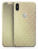 Golden Greek Pattern - iPhone X Skin-Kit