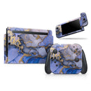 Golden Inked Marble Swirl // Skin Decal Wrap Kit for Nintendo Switch Console & Dock, Joy-Cons, Pro Controller, Lite, 3DS XL, 2DS XL, DSi, or Wii - Vinyl Skin Wrap for Nintendo Switch 2, OLED, Lite, Pro Controller, Wii & Classic Handhelds