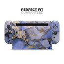 Golden Inked Marble Swirl // Skin Decal Wrap Kit for Nintendo Switch Console & Dock, Joy-Cons, Pro Controller, Lite, 3DS XL, 2DS XL, DSi, or Wii - Vinyl Skin Wrap for Nintendo Switch 2, OLED, Lite, Pro Controller, Wii & Classic Handhelds