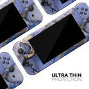 Golden Inked Marble Swirl // Skin Decal Wrap Kit for Nintendo Switch Console & Dock, Joy-Cons, Pro Controller, Lite, 3DS XL, 2DS XL, DSi, or Wii - Vinyl Skin Wrap for Nintendo Switch 2, OLED, Lite, Pro Controller, Wii & Classic Handhelds