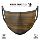 Golden Maple Tree Lines - Made in USA Mouth Cover Unisex Anti-Dust Cotton Blend Reusable & Washable Face Mask with Adjustable Sizing for Adult or Child