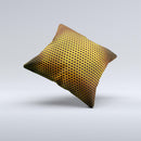Golden Metal Mesh ink-Fuzed Decorative Throw Pillow