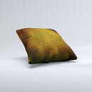 Golden Metal Mesh ink-Fuzed Decorative Throw Pillow