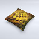 Golden Metal Mesh ink-Fuzed Decorative Throw Pillow