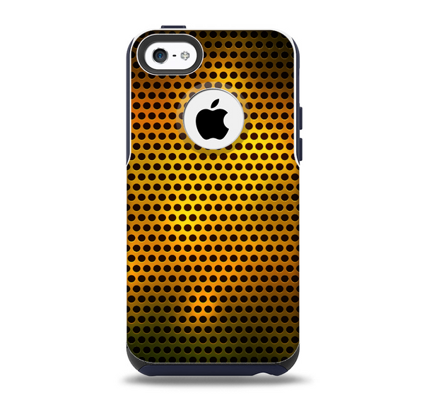 Golden Metal Mesh Skin for the iPhone 5c OtterBox Commuter Case