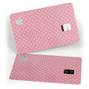 Golden Micro Dots Over Pink - Premium Protective Decal Skin-Kit for the Apple Credit Card