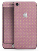Golden Micro Dots Over Pink - Skin-kit for the iPhone 8 or 8 Plus