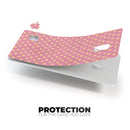 Golden Micro Hearts Over Pink - Premium Protective Decal Skin-Kit for the Apple Credit Card