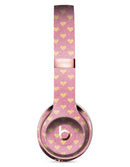 Golden Micro Hearts Over Pink Full-Body Skin Kit for the Beats by Dre Solo 3 Wireless Headphones