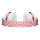 Golden Micro Hearts Over Pink Full-Body Skin Kit for the Beats by Dre Solo 3 Wireless Headphones