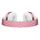 Golden Micro Stars Over Pink Full-Body Skin Kit for the Beats by Dre Solo 3 Wireless Headphones