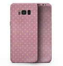 Golden Micro Stars Over Pink - Samsung Galaxy S8 Full-Body Skin Kit