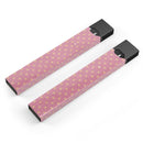Golden Micro Stars Over Pink - Premium Decal Protective Skin-Wrap Sticker compatible with the Juul Labs vaping device