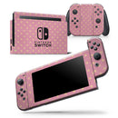 Golden Micro Stars Over Pink - Vinyl Skin Wrap for Nintendo Switch 2, OLED, Lite, Pro Controller, Wii & Classic Handhelds