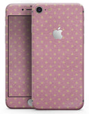 Golden Micro Stars Over Pink - Skin-kit for the iPhone 8 or 8 Plus