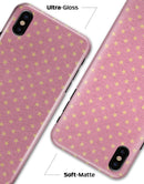 Golden Micro Stars Over Pink - iPhone X Clipit Case