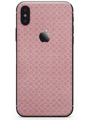 Golden Moroccan Over Pink - iPhone X Skin-Kit