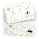 Golden Scattered Candy Sticks - Premium Protective Decal Skin-Kit for the Apple Credit Card