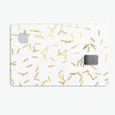 Golden Scattered Candy Sticks - Premium Protective Decal Skin-Kit for the Apple Credit Card