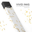 Golden Scattered Candy Sticks - Premium Decal Protective Skin-Wrap Sticker compatible with the Juul Labs vaping device