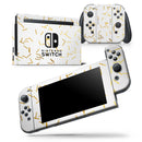 Golden Scattered Candy Sticks - Vinyl Skin Wrap for Nintendo Switch 2, OLED, Lite, Pro Controller, Wii & Classic Handhelds