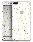 Golden Scattered Candy Sticks - Skin-kit for the iPhone 8 or 8 Plus